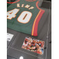Maillot NBA Shawn Kemp Seattle Sonics signé and authentifié Vert