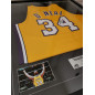 Maillot NBA Shaquille O'neal Los Angeles Lakers signé and authentifié Jaune Maillot NBA Shaquille O'neal Los Angeles Lakers signé and authentifié Jaune