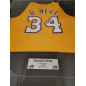 NBA Jersey Shaquille O'neal Los Angeles Lakers signed and authenticated Yellow