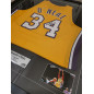 Maillot NBA Shaquille O'neal Los Angeles Lakers signé and authentifié Jaune Maillot NBA Shaquille O'neal Los Angeles Lakers signé and authentifié Jaune
