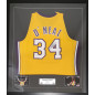Maillot NBA Shaquille O'neal Los Angeles Lakers signé and authentifié Jaune Maillot NBA Shaquille O'neal Los Angeles Lakers signé and authentifié Jaune