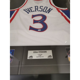 NBA Jersey Allen Iverson Philadelphia 76ers signed and authenticated White