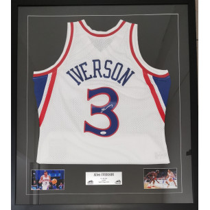 NBA Jersey Allen Iverson Philadelphia 76ers signed and authenticated White