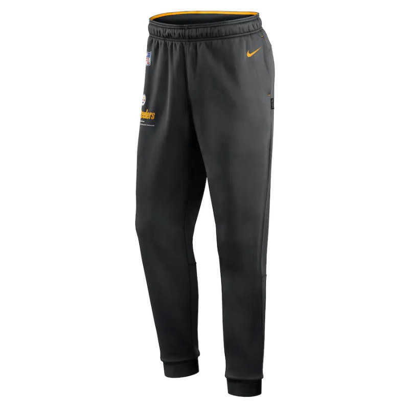 Pantalone NFL Pittsburgh Steelers Nike Therma Fleece negro para hombre Pantalone NFL Pittsburgh Steelers Nike Therma Fleece negro para hombre
