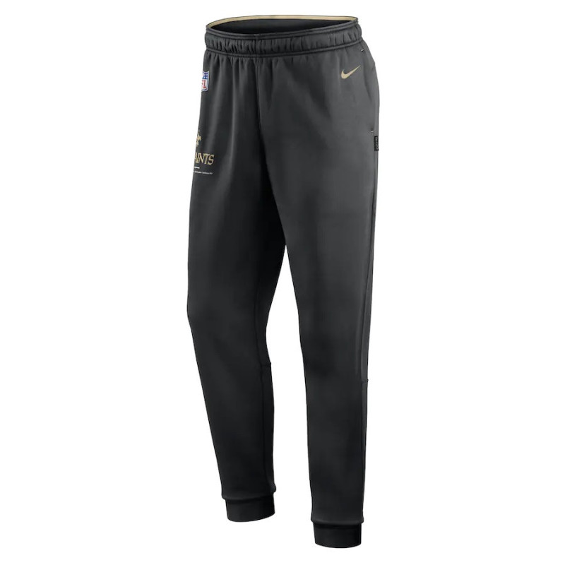 Men's Nike Therma Fleece Pant NFL New Orleans Saints Black