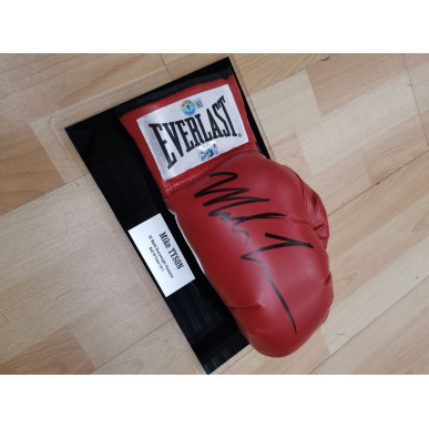 Guante de Boxeo de Mike Tyson firmado y autentificado Rojo