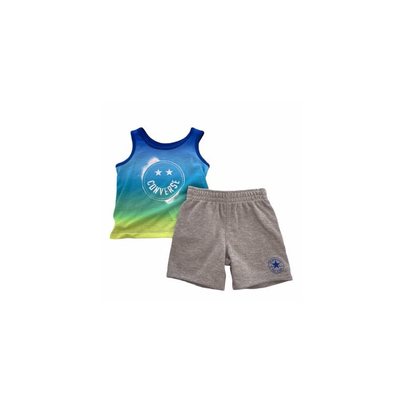 Kid's Logo Converse Muscle Tank Short Blue