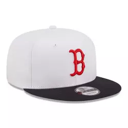 Casquette MLB Boston Red Sox New Era White Crown Snapback 9Fifty Blanc