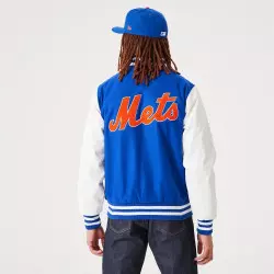 Chaqueta New Era Wordmark Bomber MLB New York Mets Azul