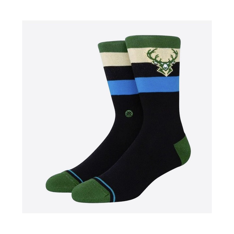 Stance St Crew NBA Milwaukee Bucks Sock Green