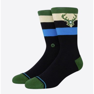 Stance St Crew NBA Milwaukee Bucks Sock Green