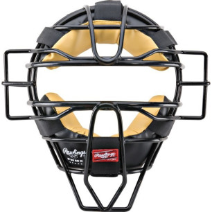 Casco de árbitro Rawlings negro