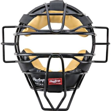 Casco de árbitro Rawlings negro