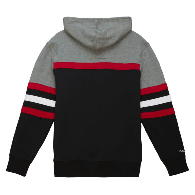 Sudadera con capucha NHL Detroit Red Wings Mitchell & Ness Headcoach Gris