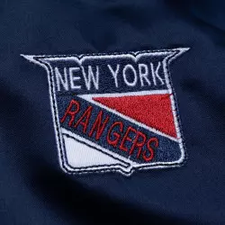Veste NHL New York Rangers Mitchell & Ness Lightweight satin Bleu marine