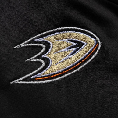 Men's Mitchell & Ness Lightweight satin Jacket NHL Anaheim Ducks Black