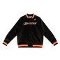 Men's Mitchell & Ness Lightweight satin Jacket NHL Anaheim Ducks Black