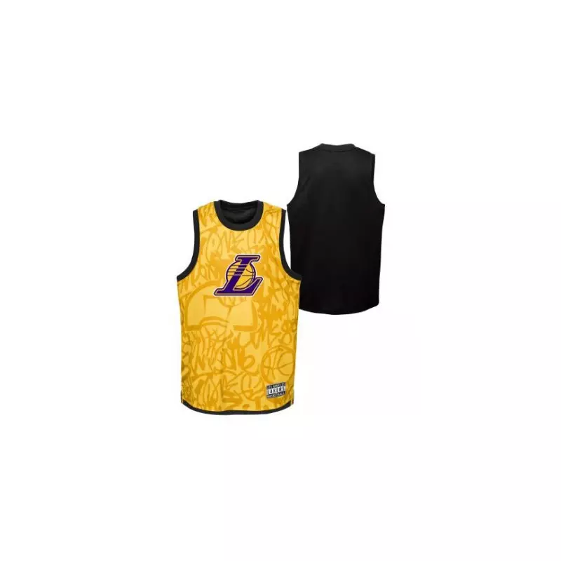 Camiseta NBA Los Angeles Lakers Outerstuff Shake the can shooter amarillo para Nino