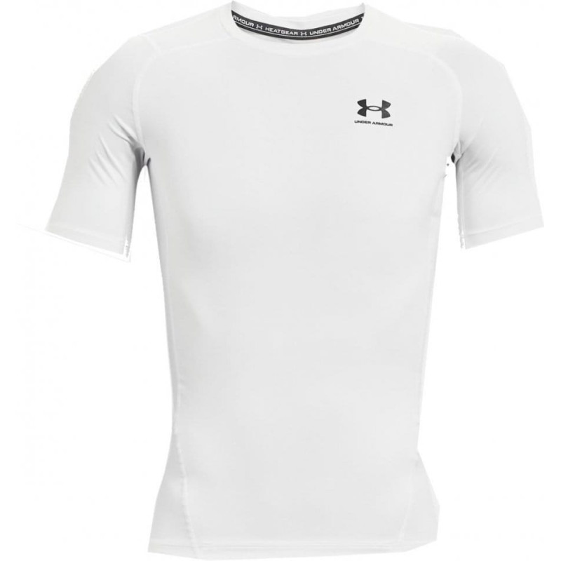 Men's Under Armour Heatgear compression Short Sleeve T-shirt White Men's Under Armour Heatgear compression Short Sleeve T-shirt White