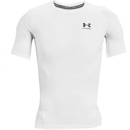 T-shirt de compression à manche courte Under Armour HeatGear Blanc pour homme