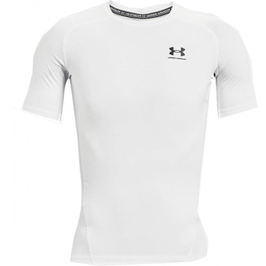 T-shirt de compression mangas cortas Under Armour Heatgear Blanco