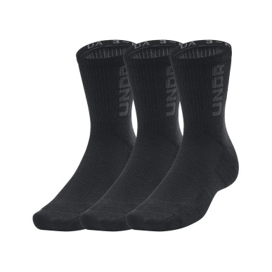 Chaussettes de sport Under Armour Heatgear Maker Crew Noir 3 paires