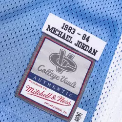 Camiseta NBA auténtico Michael Jordan North Carolina 1983-84 Mitchell & ness Azul