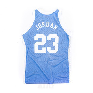 Maillot NBA Authentique Michael Jordan North Carolina 1983-84 Mitchell & ness Bleu