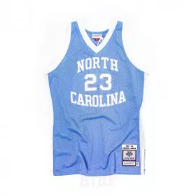 Camiseta NBA auténtico Michael Jordan North Carolina 1983-84 Mitchell & ness Azul