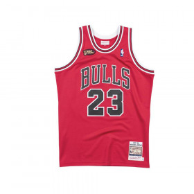 Camiseta NBA auténtico Michael Jordan chicago Bulls 1997-98 Mitchell & ness Rojo