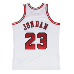 Maillot NBA Authentique Michael Jordan chicago Bulls 1997-98 Home Mitchell & ness Blanc