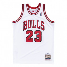 Camiseta NBA auténtico Michael Jordan chicago Bulls 1997-98 Home Mitchell & ness Blanco