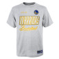 Kids' Outerstuff Court vs Track NBA Golden State Warriors T-shirt Grey