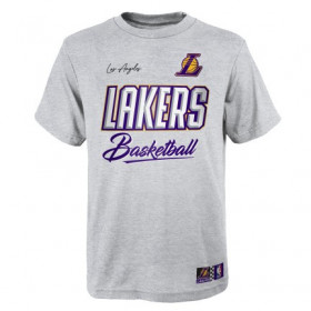 T-shirt NBA Los Angeles Lakers Outerstuff Court vs Track Gris pour Junior