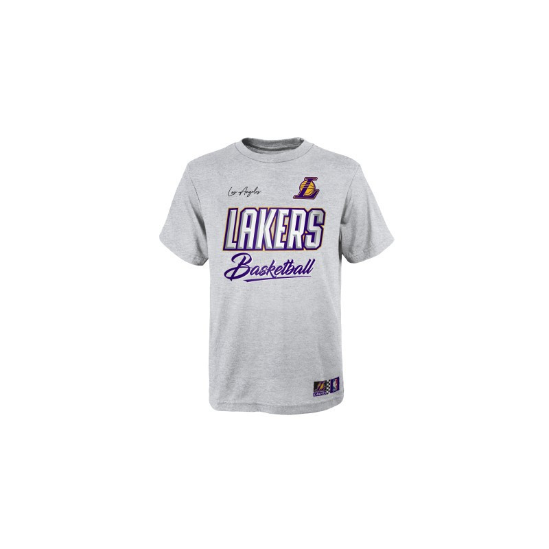  Outerstuff Los Angeles Lakers Kids Youth 4-18 Basketball Team  Logo T-Shirt (as1, Alpha, xx_l, Regular) Grey : Sports & Outdoors