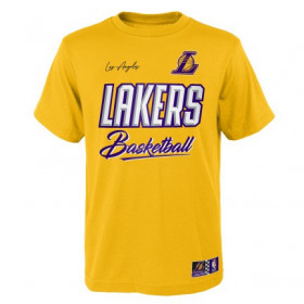 T-shirt NBA Los Angeles Lakers Outerstuff Court vs Track Jaune pour Junior