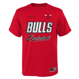 Kids' Outerstuff Court vs Track NBA Chicago Bulls T-shirt Red
