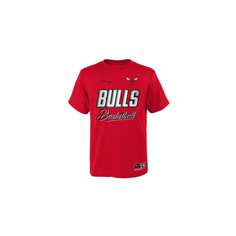 Kids' Outerstuff Court vs Track NBA Chicago Bulls T-shirt Red