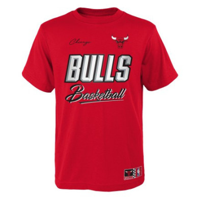 Kids' Outerstuff Court vs Track NBA Chicago Bulls T-shirt Red