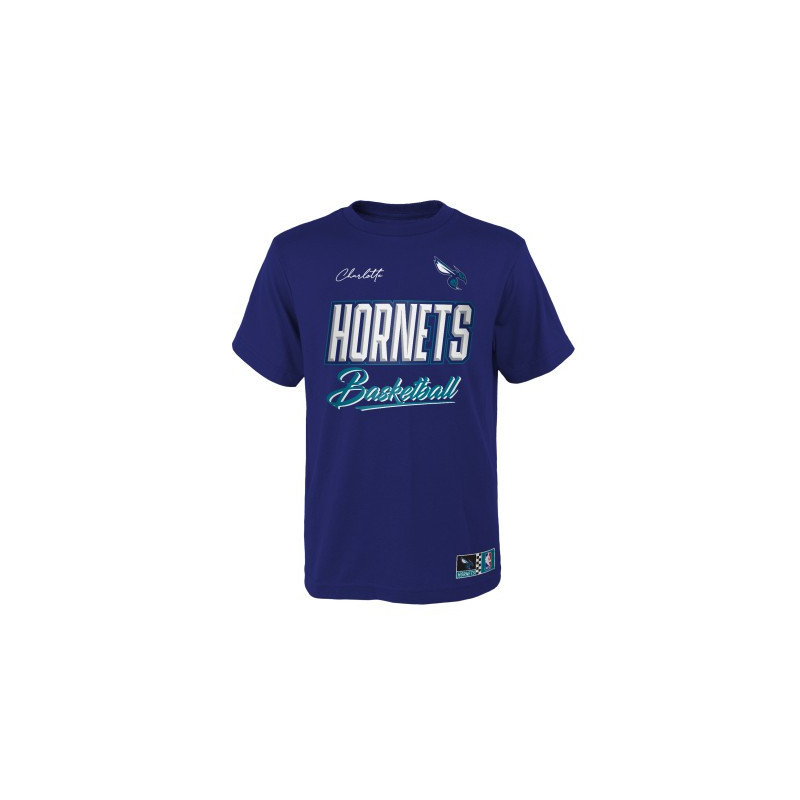 T-shirt NBA Charlotte Hornets Outerstuff Court vs Track Morado para nino