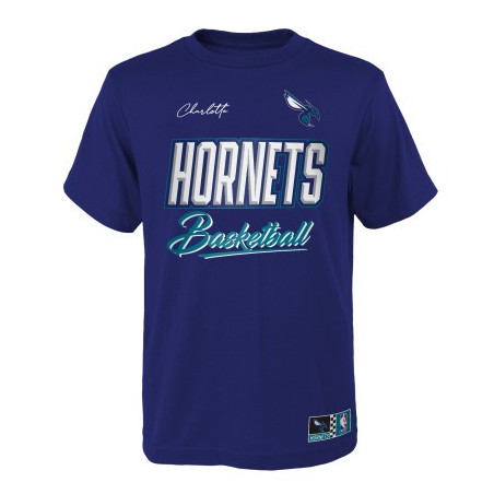 T-shirt NBA Charlotte Hornets Outerstuff Court vs Track Morado para nino