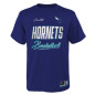Kids' Outerstuff Court vs Track NBA Charlotte Hornets T-shirt Purple