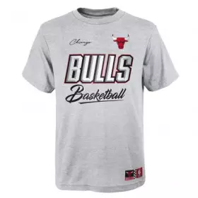 T-shirt NBA Chicago Bulls Outerstuff Court vs Track Gris pour Junior