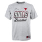 Kids' Outerstuff Court vs Track NBA Chicago Bulls T-shirt Grey