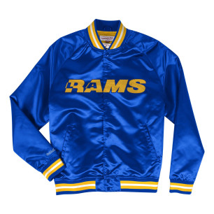 Chaquetta NFL Los Angeles Rams Mitchell & Ness Lightweight satin Azul