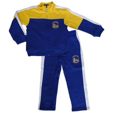 Sudadera y pantalone NBA Golden State Warriors Outter Stuff Rebound Azul para nino