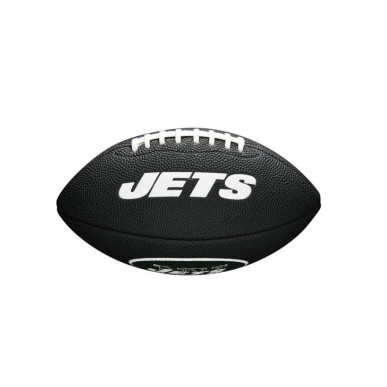 Mini Ballon de Football Américain NFL New York Jets Wilson Soft touch logo Noir