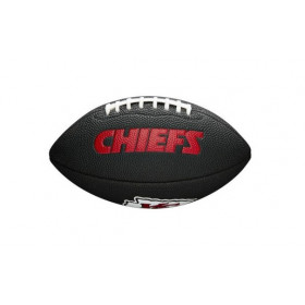 Mini Ballon de Football Américain NFL Kansas City Chiefs Wilson Soft touch logo Noir