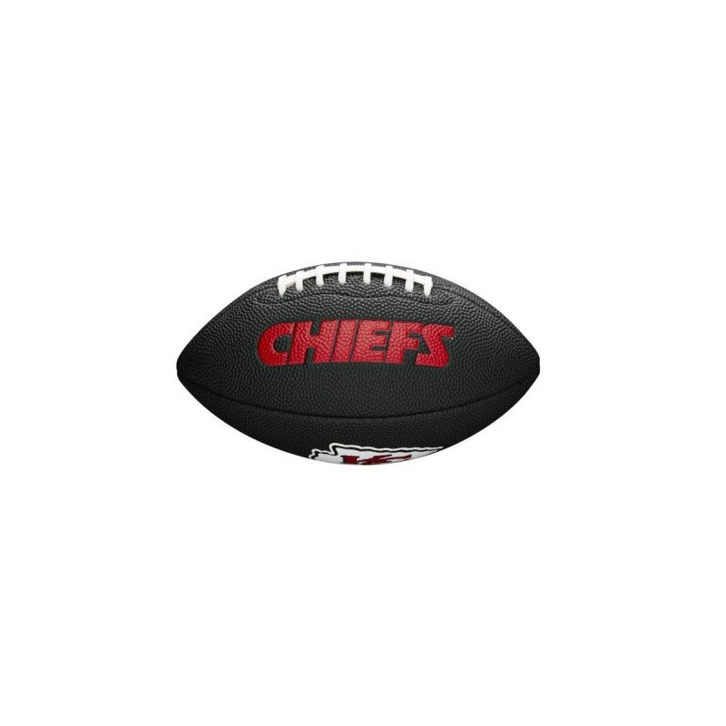 Mini Ballon de Football Américain NFL Kansas City Chiefs Wilson Soft touch logo Noir