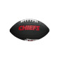 Mini Ballon de Football Américain NFL Kansas City Chiefs Wilson Soft touch logo Noir